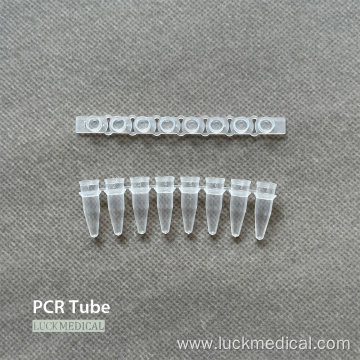 Disposable Plastic 8-Tube Strip PCR